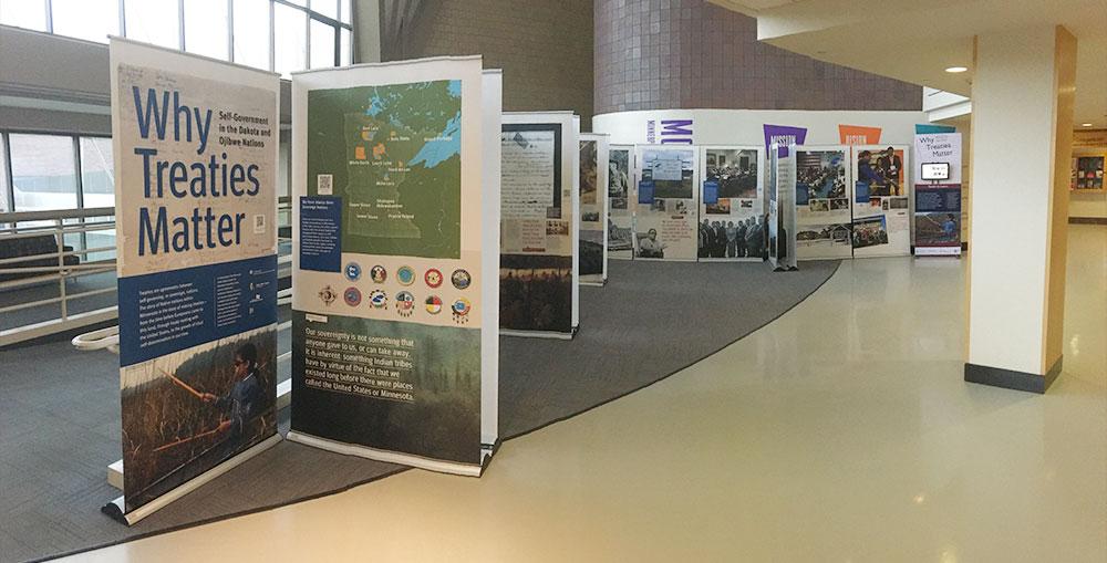 Why Treaties Matter Display at Minneapolis College