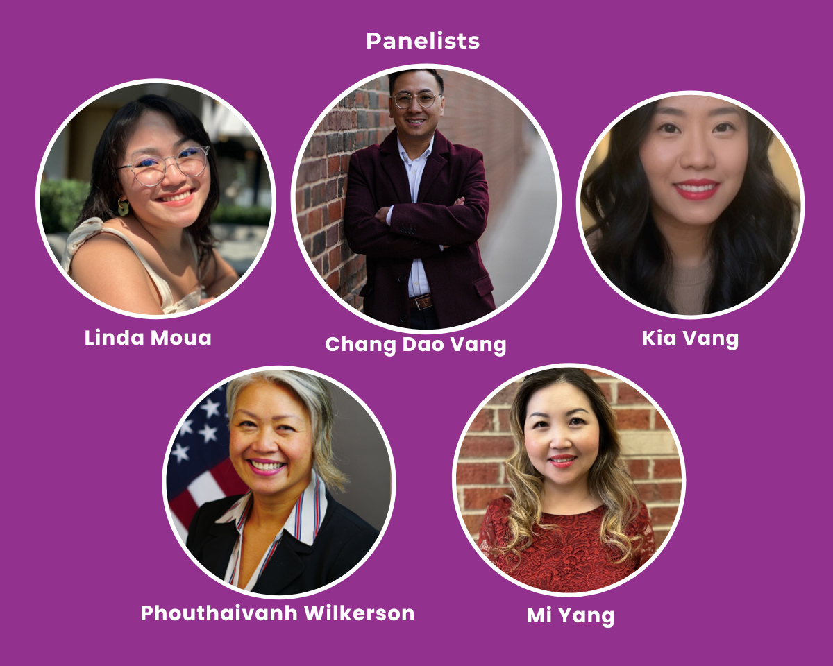 Headshots of five APIDA panelists