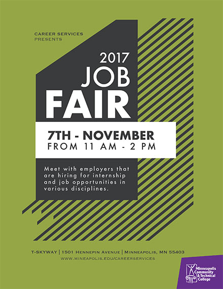 Job Fair at Minneapolis College Nov. 7, 11 am - 2 pm