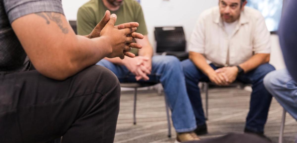Meeting in a classroom