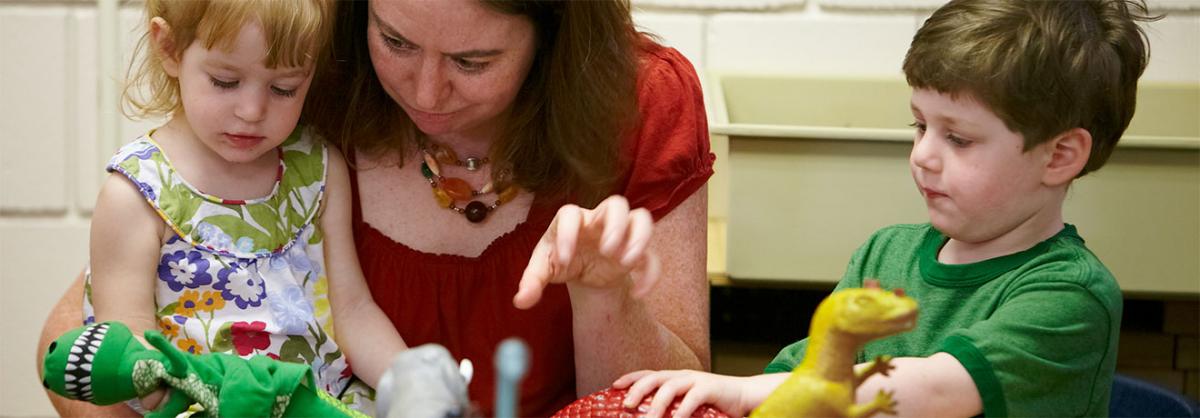 Early Childhood Education Program at Minneapolis College Two children with instructor