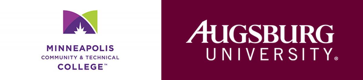 Minneapolis College and Augsburg University Minneapolis College and Augsburg University logos