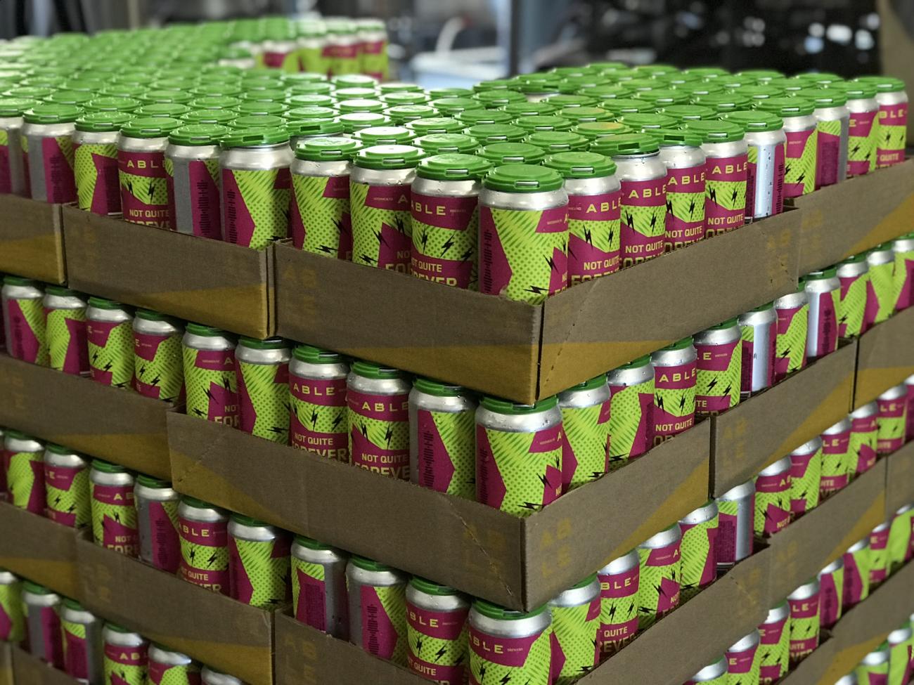 stacked cans