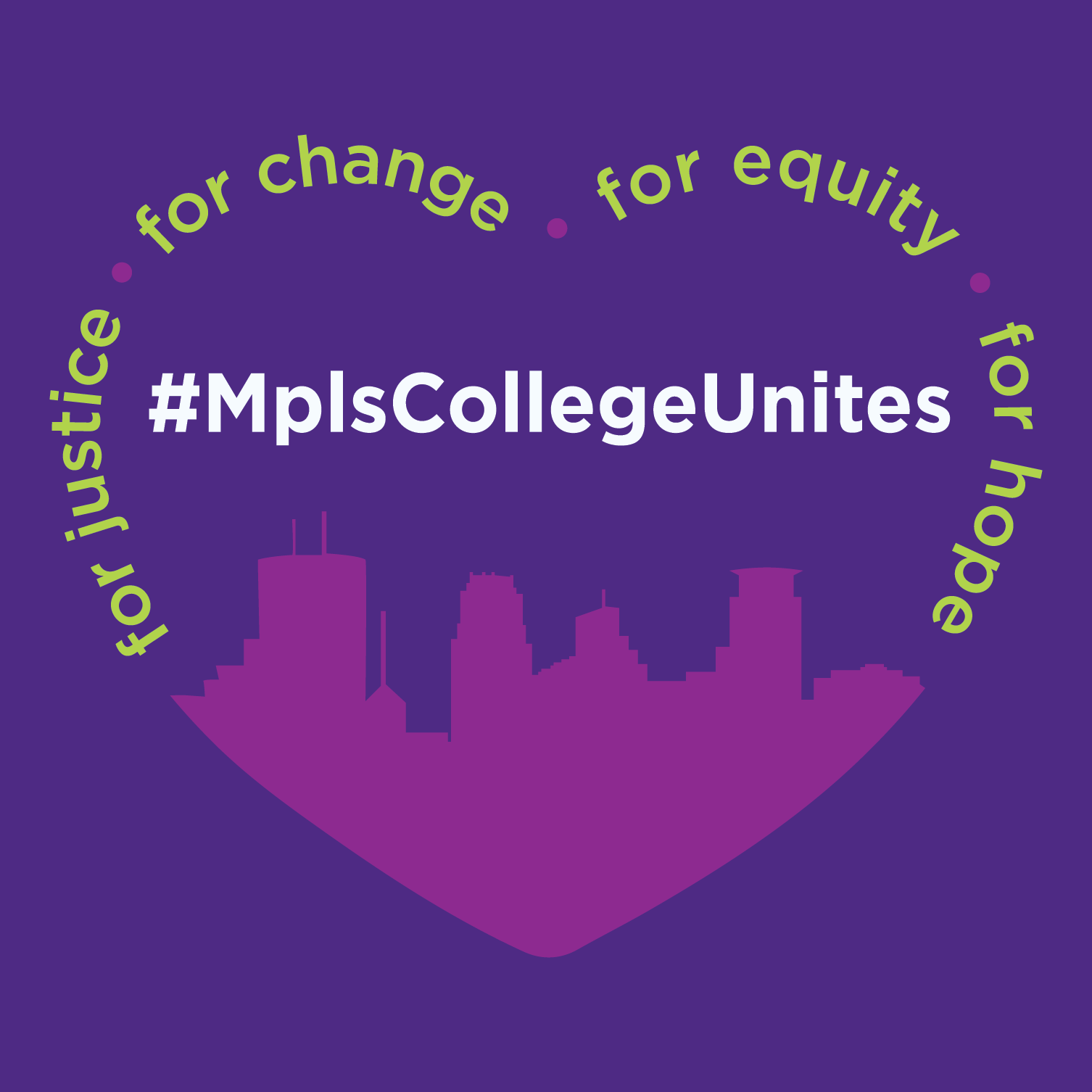 #MplsCollegeUnites MplsCollege Unites logo