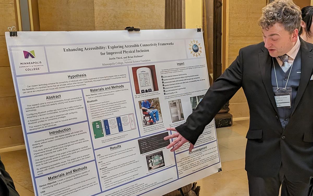 Justin Third Presenting at the Minnesota State Capitol
