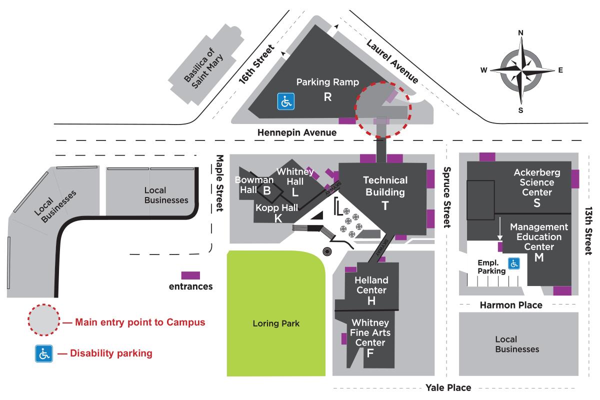 Minneapolis College Map