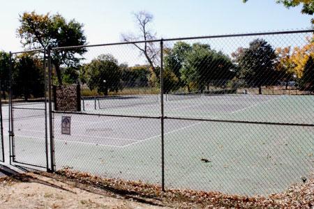 View of Loring Park Tennis Courts
