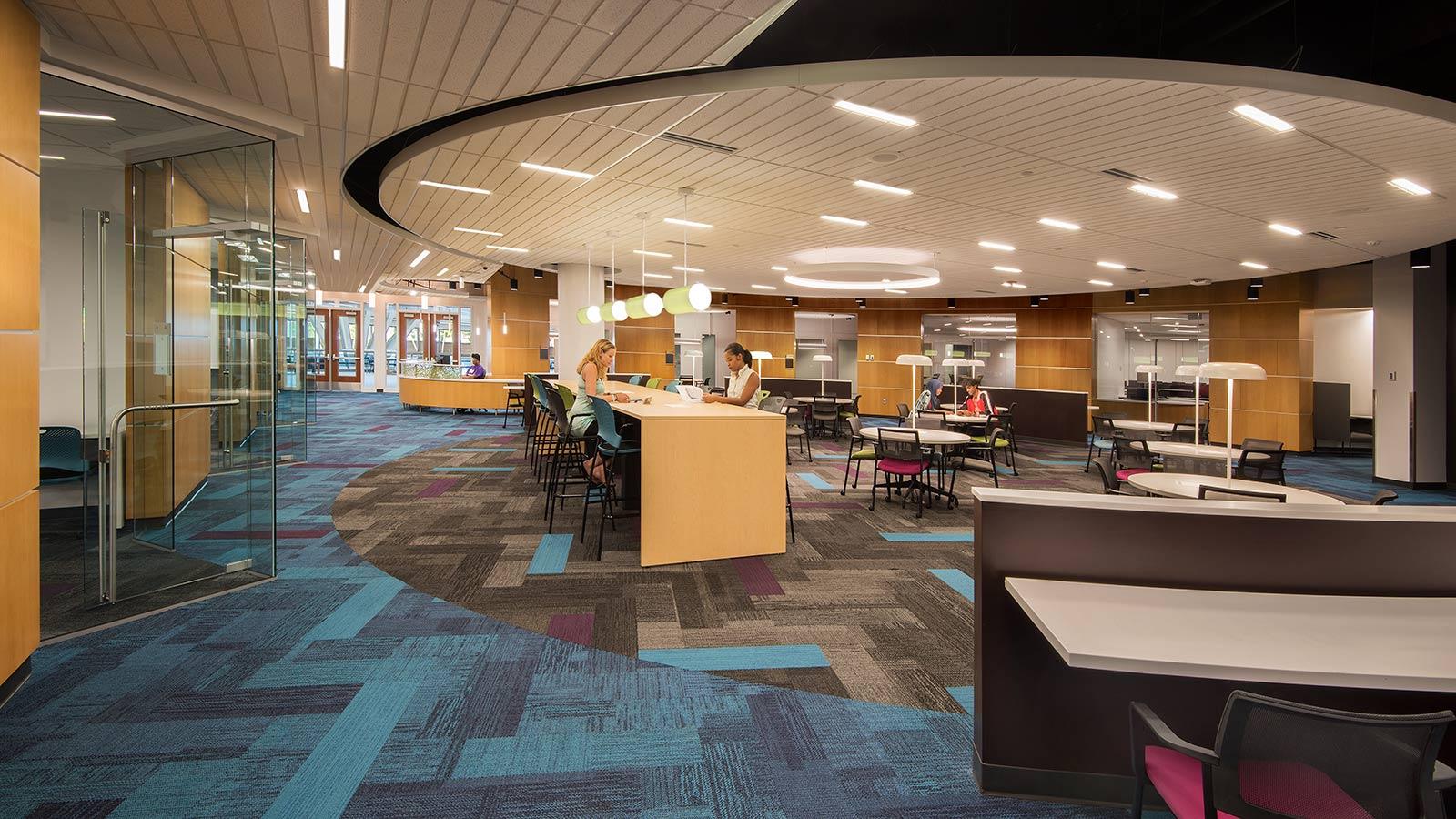 Inside the Academic Success Center Main Area