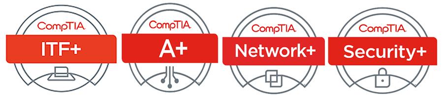 CompTIA badges CompTIA badges