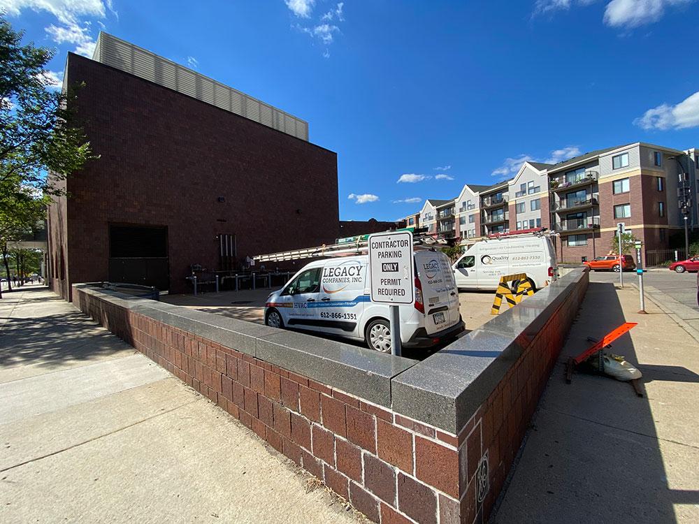 Contractor Parking at Minneapolis College