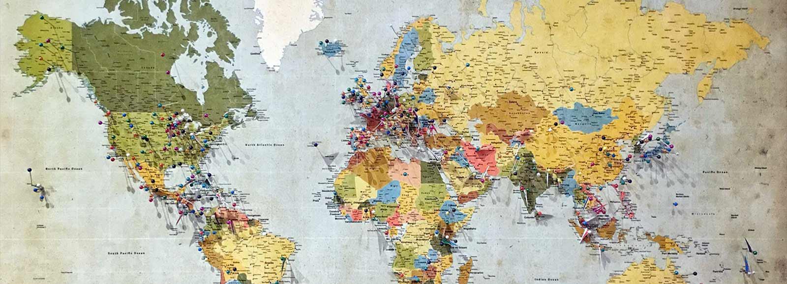 Meridian Map of the World