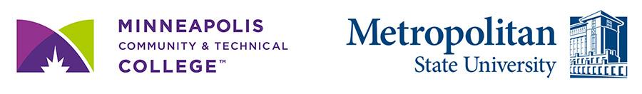 Minneapolis College and Metropolitan State University Logos