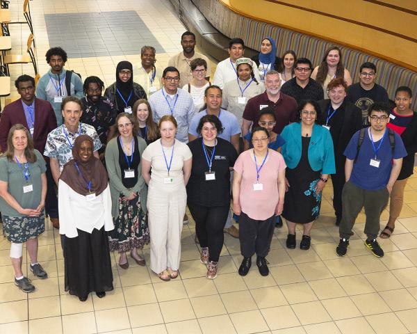 A group of STEM scholars and instructors