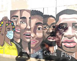 Corner of Hennepin Ave. and W. Lake St. Melanin, Garner, Taylor, Rice, Castile, Floyd