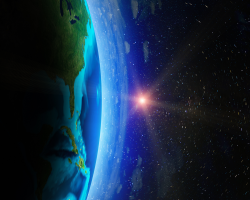 View of Earth from space 