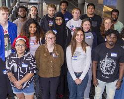 Group of students posing for the camera