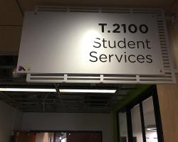 Student Services New Sign Student Services Sign