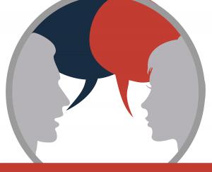 Career Readiness Digital Badging Program at Minneapolis College two people talking