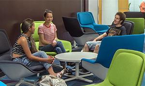 Relaxing in the Academic Success Center Relaxing in the Academic Success Center