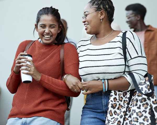 Students laughing