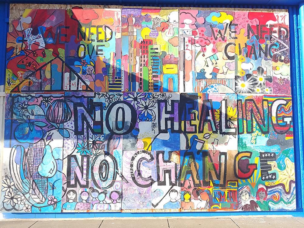 Corner of Nicollet Ave. and W. Lake St. No Healing, No Change
