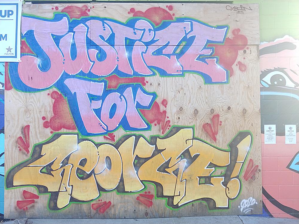 Corner of Bloomington Ave. and E. 35th St. Justice for George
