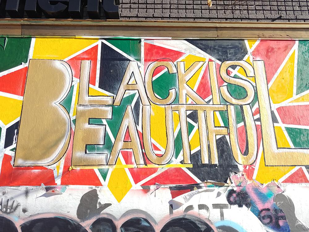 Corner of Hennepin Ave. and W. 24th St. Black is Beautiful