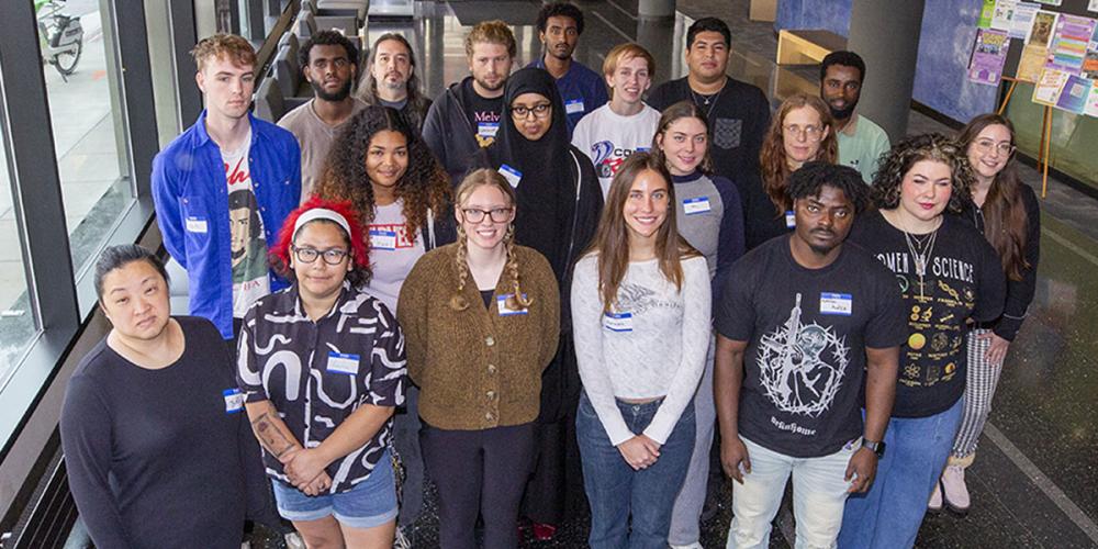Group of students posing for the camera