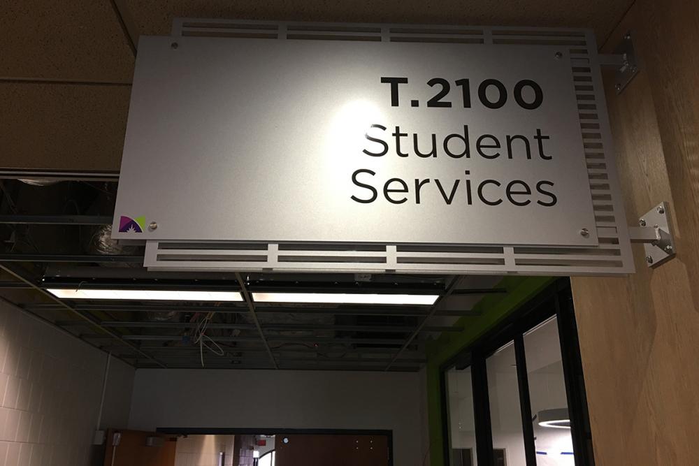 Student Services New Sign Student Services Sign